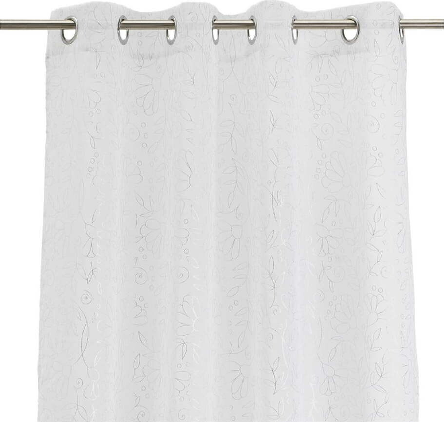 Bílá/ve stříbrné barvě záclona 140x260 cm Pucka – Casa Selección