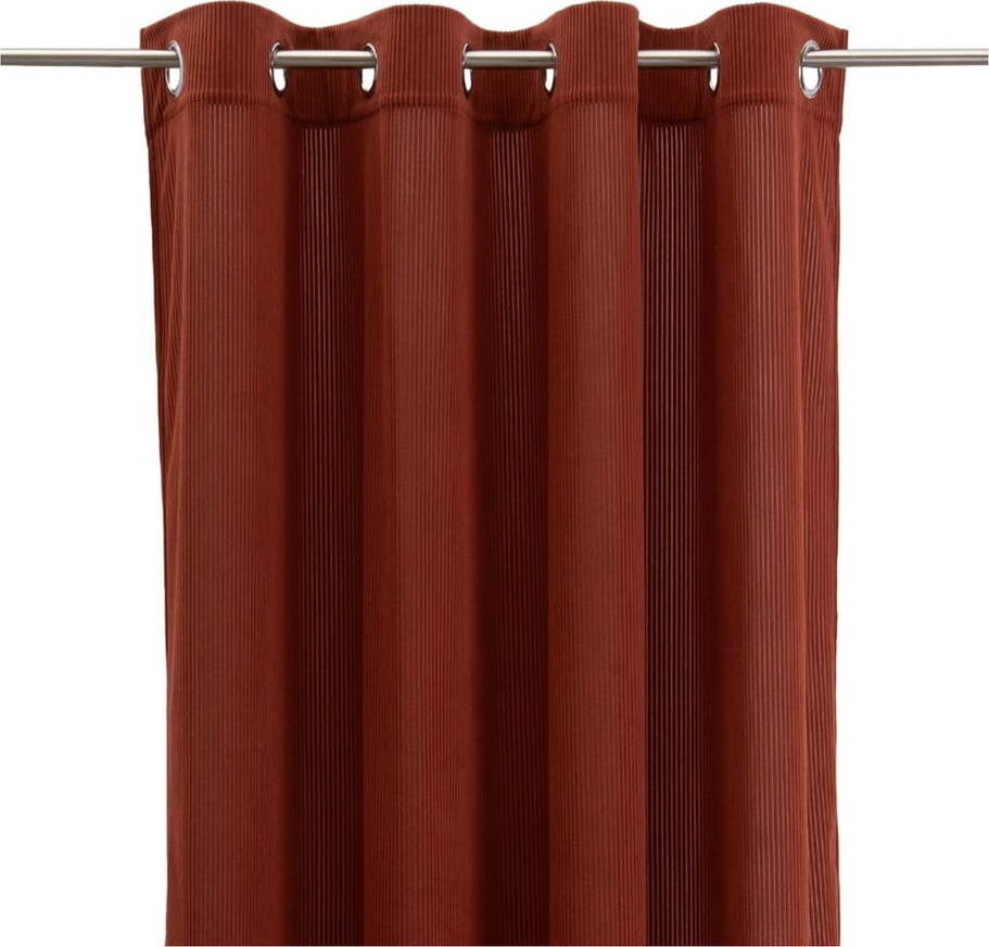 V terakotové barvě manšestrový závěs 140x260 cm Merely – Casa Selección