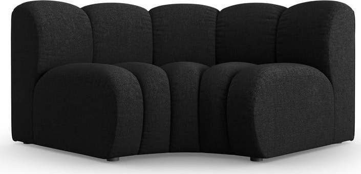 Antracitový žinylkový modul pohovky (variabilní roh) Lupine – Micadoni