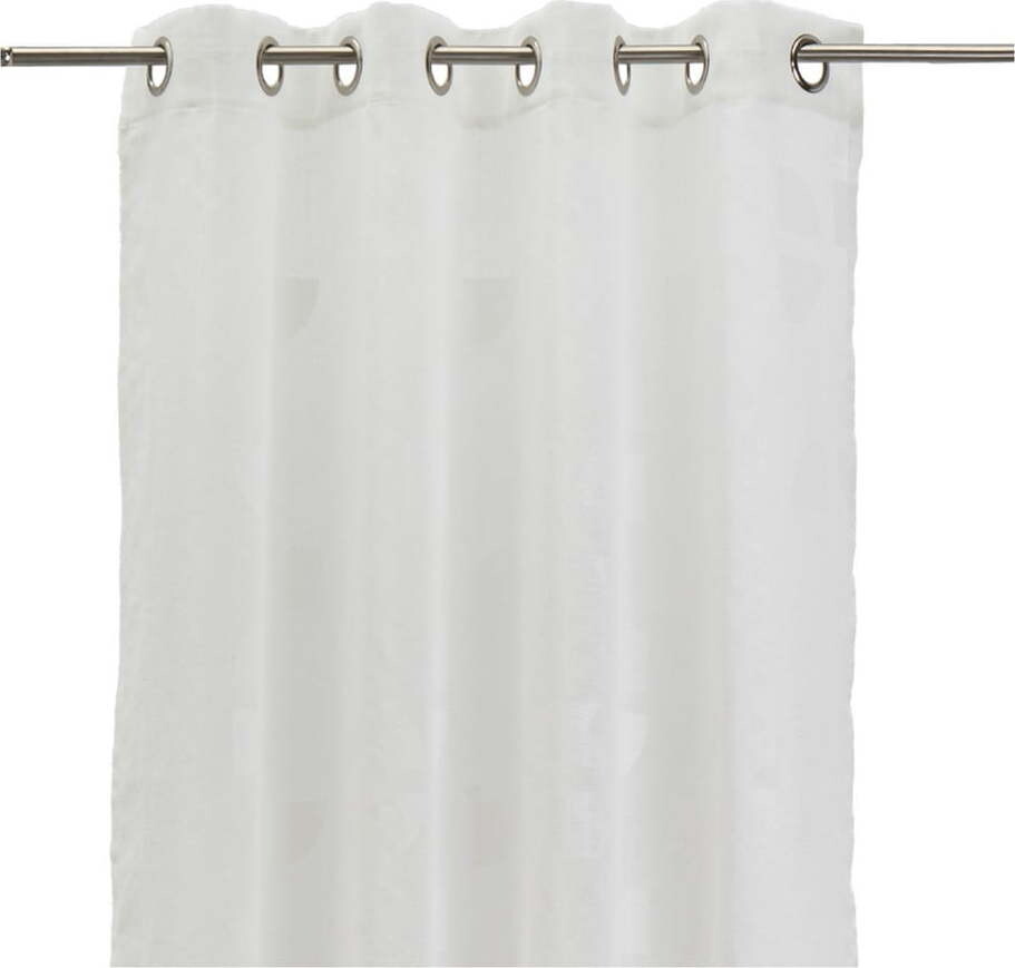 Bílý závěs z žakáru 140x260 cm Mid Century – Casa Selección