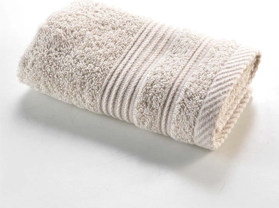 Béžový froté bavlněný ručník 30x50 cm Tendresse – douceur d'intérieur