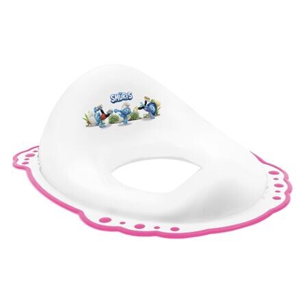 Maltex Sedátko na WC s protiskluzem The Smurfs - bílá/růžová