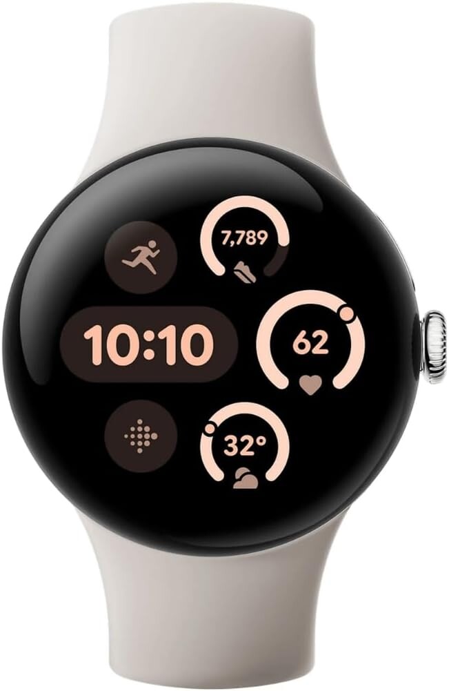 Chytré Hodinky Google Pixel Watch 3 41 MM Bílé, Android, Tepová Frekvence, Fitbit