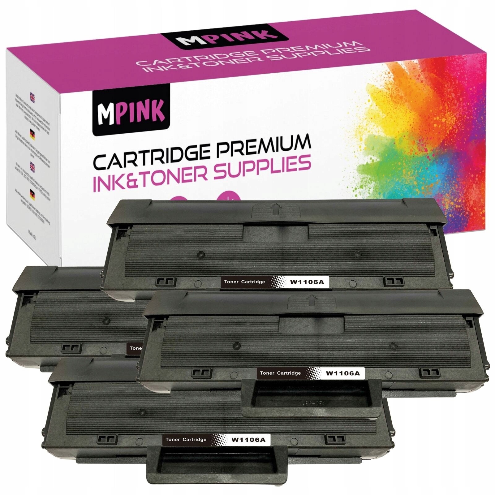 4 Tonery pro Hp 107a 107w 135a 135r 135w GP-H106A Z Chip x4 Gp Toner