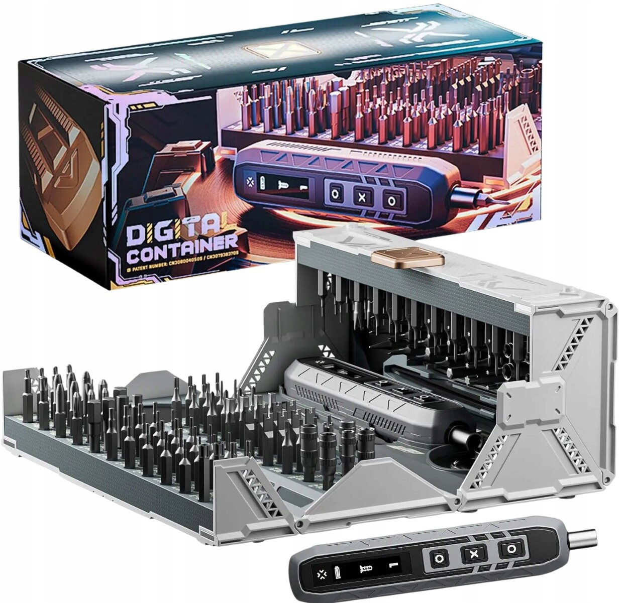 Multifunkční sada elektrických přesných šroubů, sada bitů