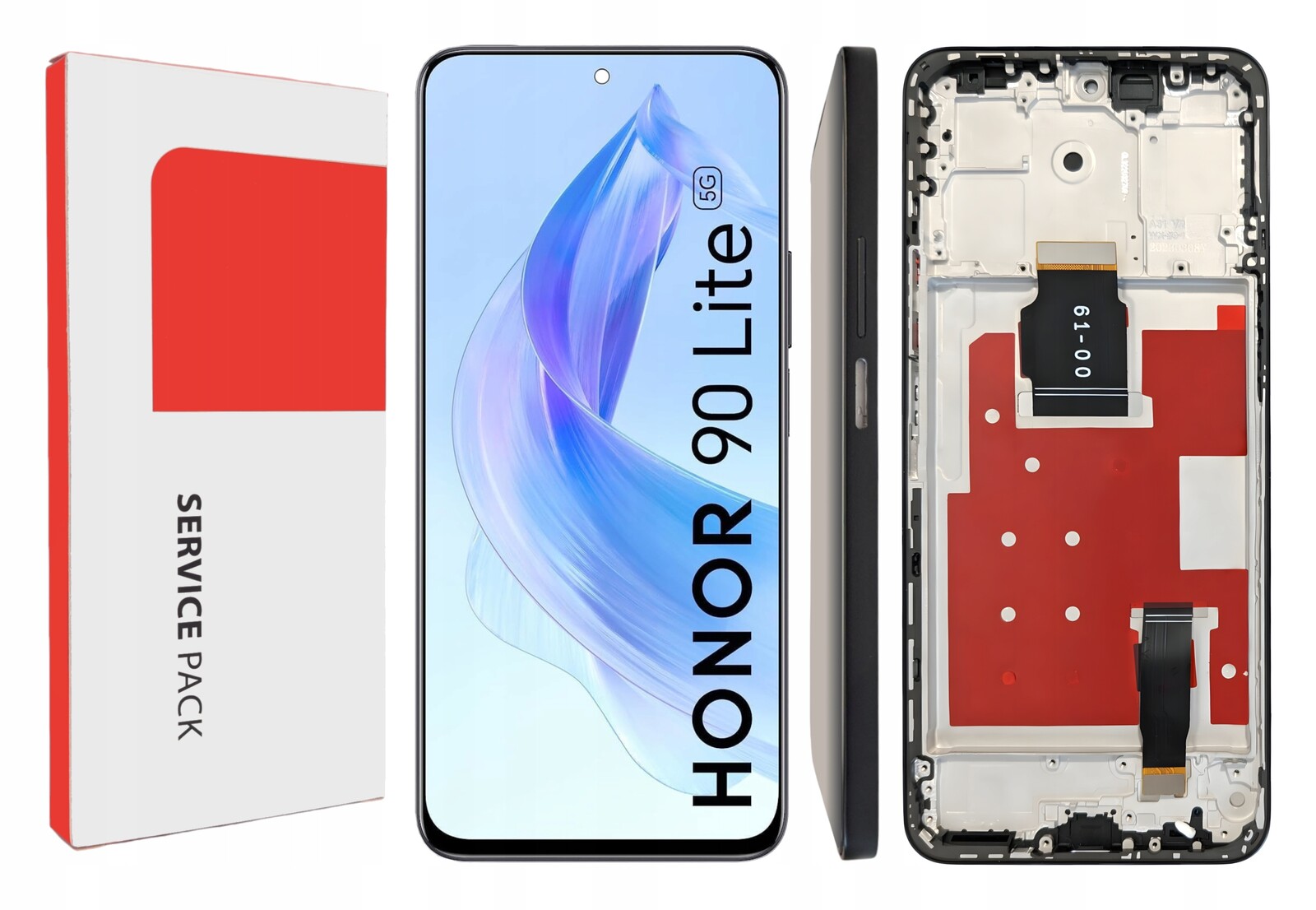 Originální displej pro Honor 90 Lite 5G LCD displej Rámeček Černá CRT-NX1