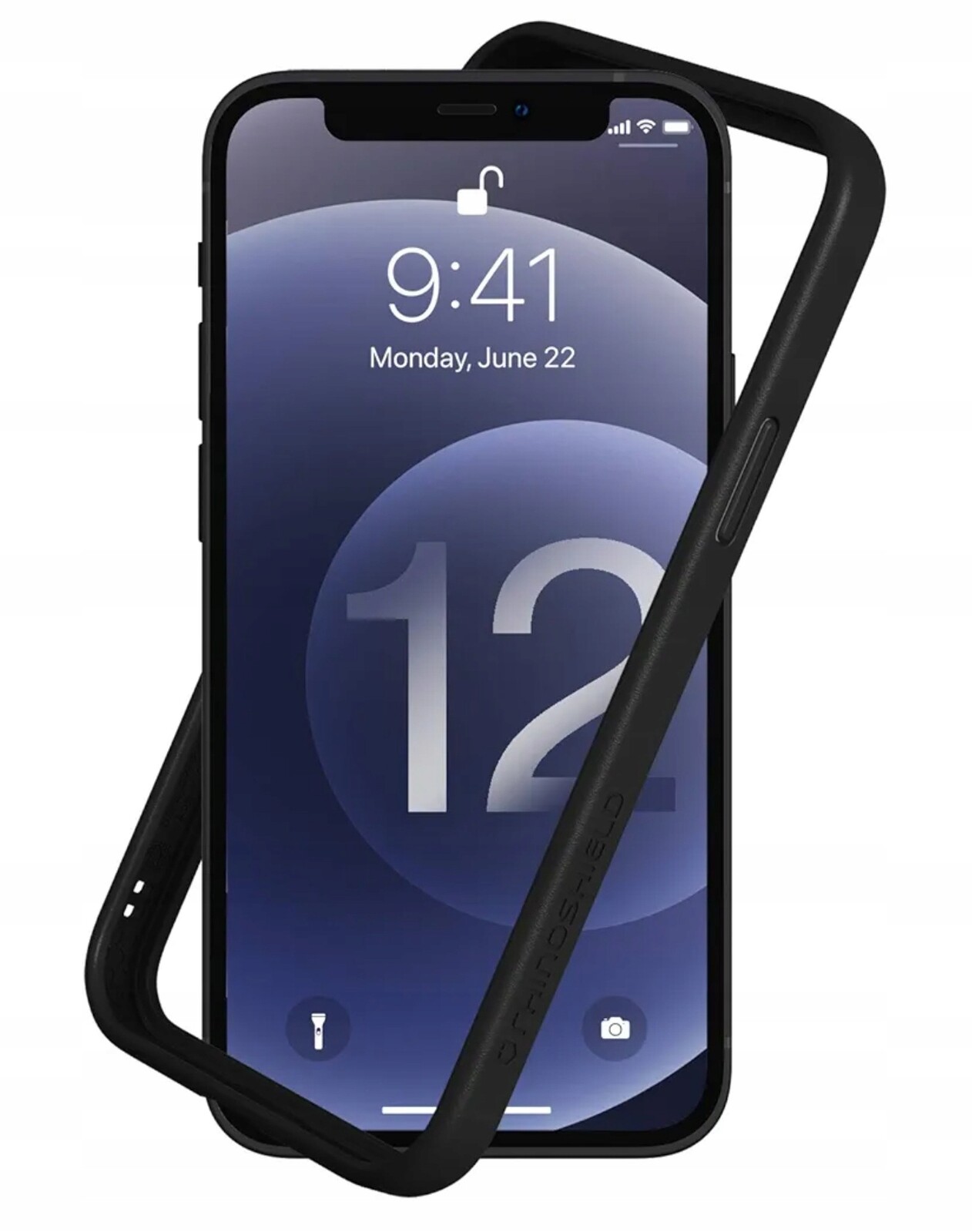 Zadní Kryt pro iPhone 12 Pro černý. Rhinoshield