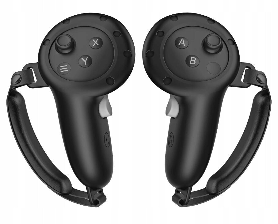 Silikonové kryty ovladačů držák pro Meta Quest 3S, 3 Černá