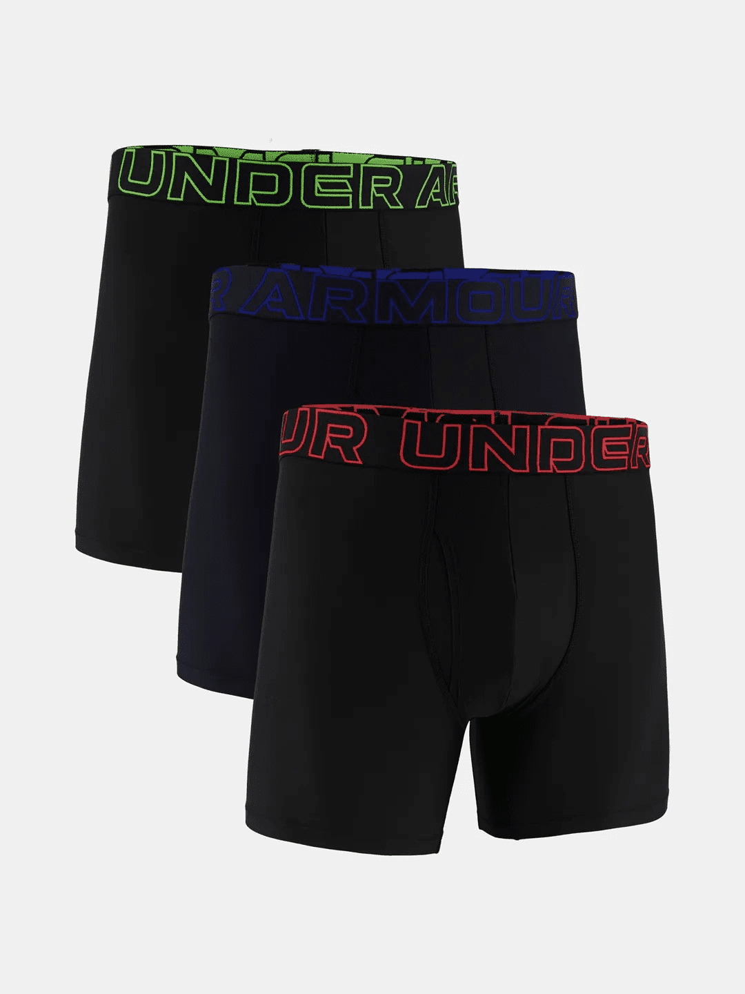 Under Armour UA PERFORMANCE TECH- SOLID 6in 3PK Pánské boxerky S 1383878-005