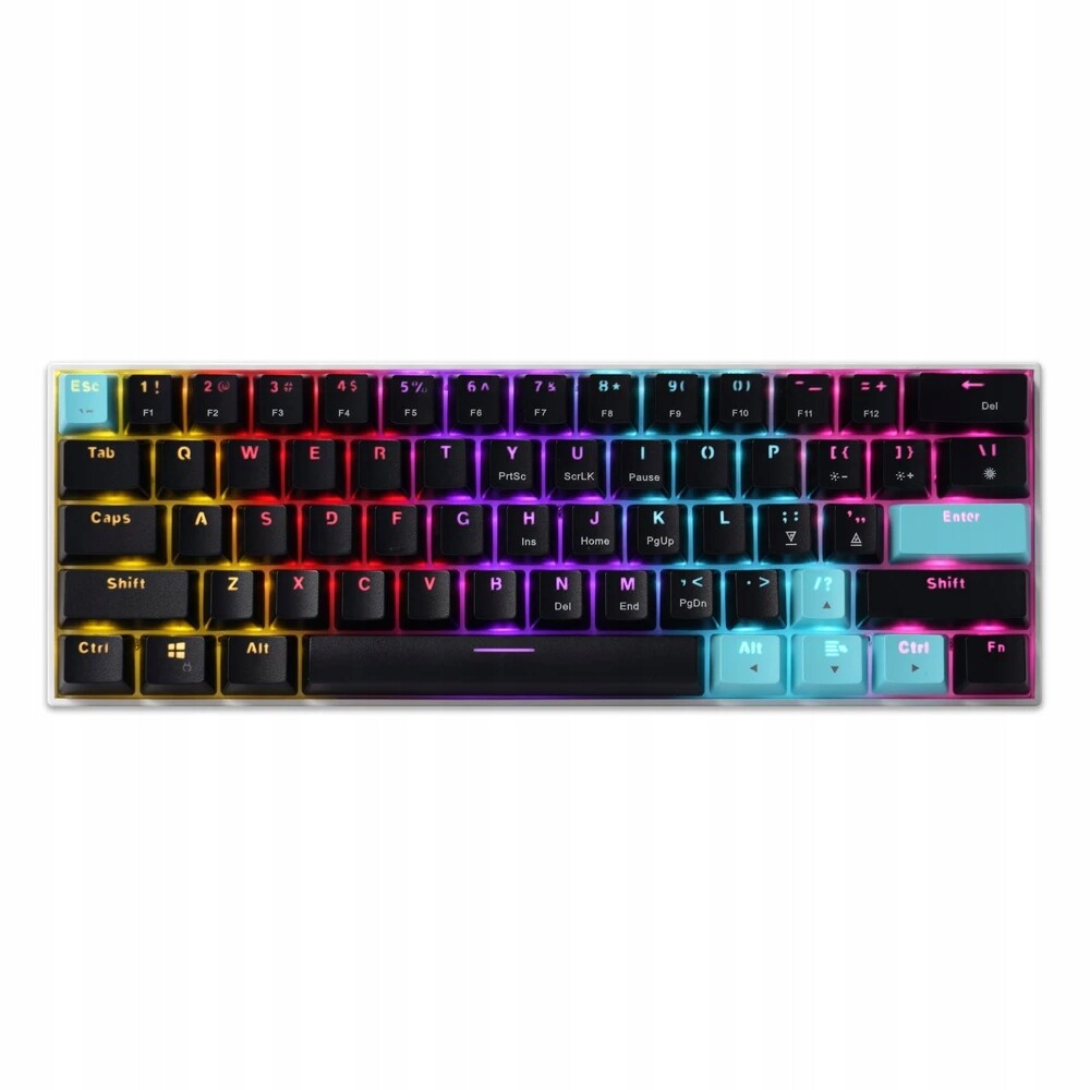Mechanická herní klávesnice pro hráče Rgb podsvícená kabelem