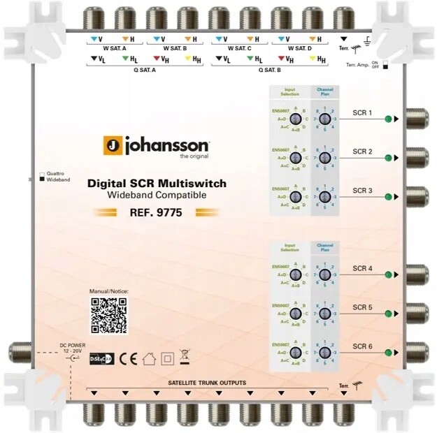 Multiswitch Unicable II Johansson 9775 9/6 dCSS/dSCR