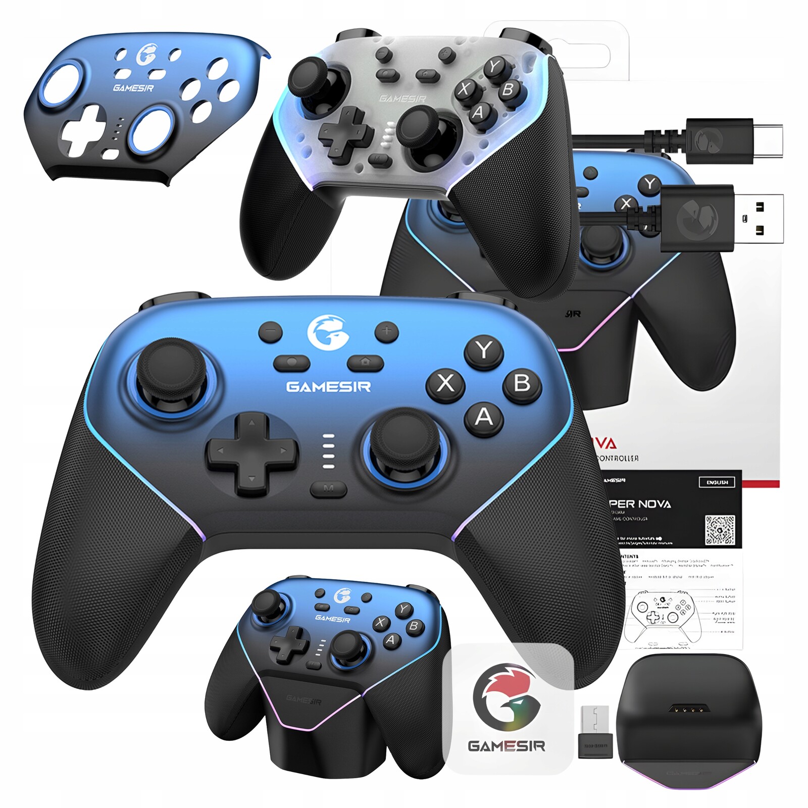 Bezdrátový ovladač GameSir SuperNova T4n Pro Switch pro Android iOS Pc