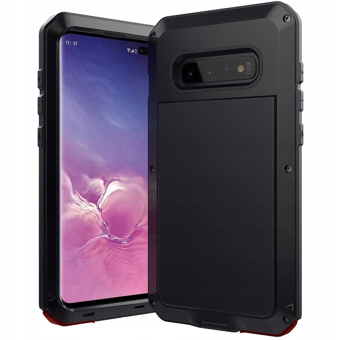 Beeasy pouzdro pro Samsung Galaxy S10 kovové, silné, IP54, černé