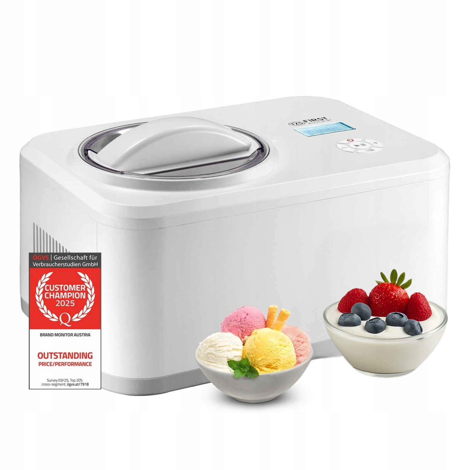 Stroj na zmrzlinu a jogurty 4v1 First Austria Jogurtovač 1,5 l