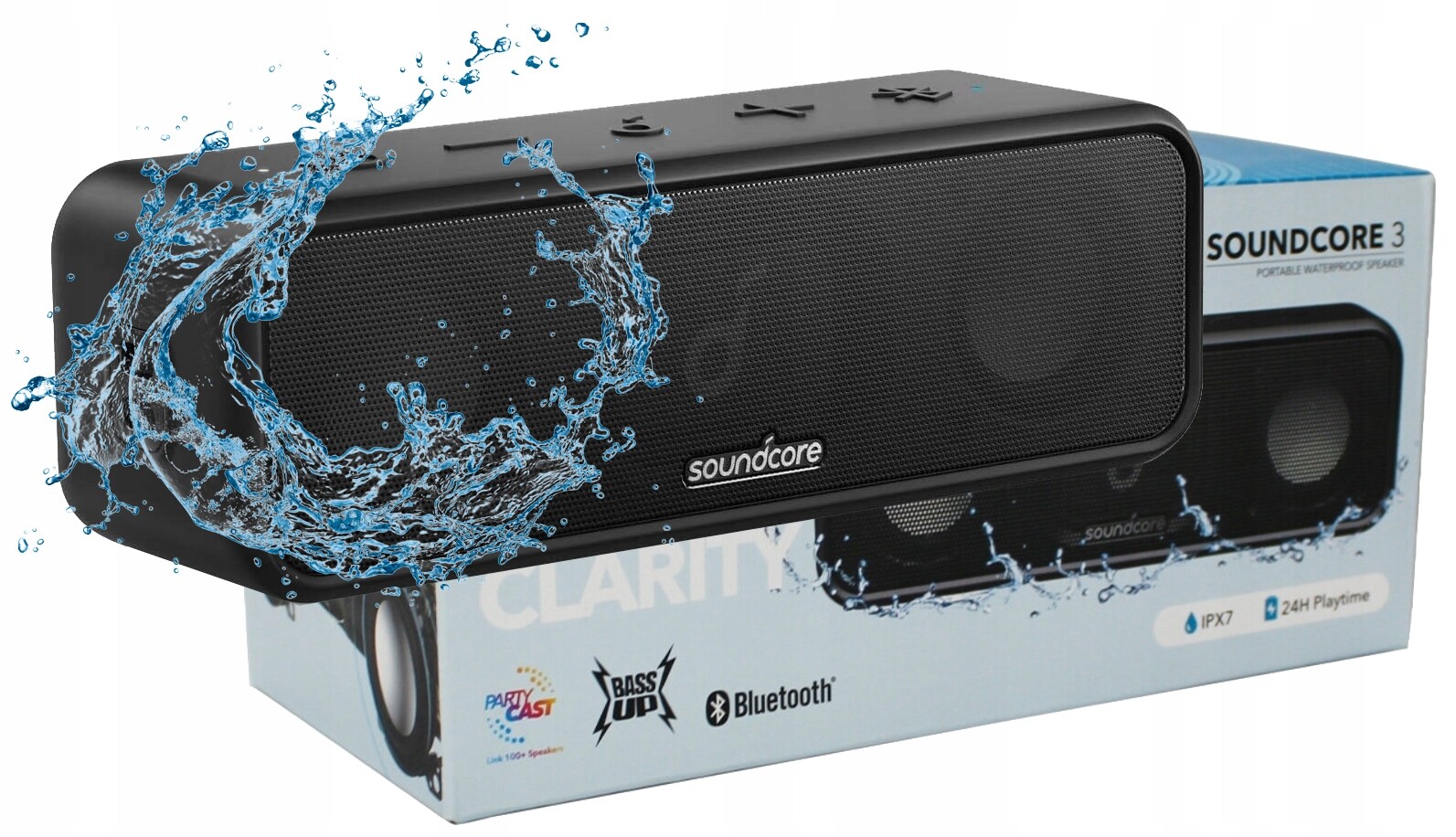 Přenosný Bezdrátový Reproduktor Anker Soundcore 3 Bluetooth IPX7 Bluetooth