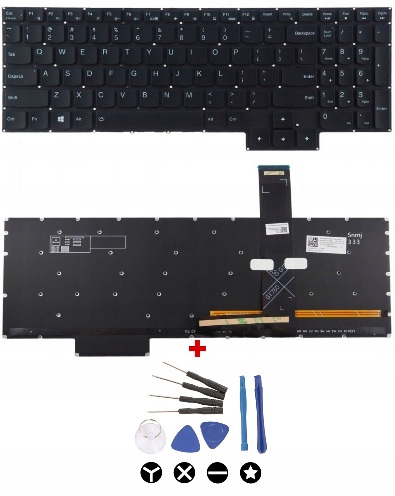 Klávesnice pro Lenovo Gaming 3 5 15IMH05 15ARH05 17IMH05 16ACH6H 81Y4 /led