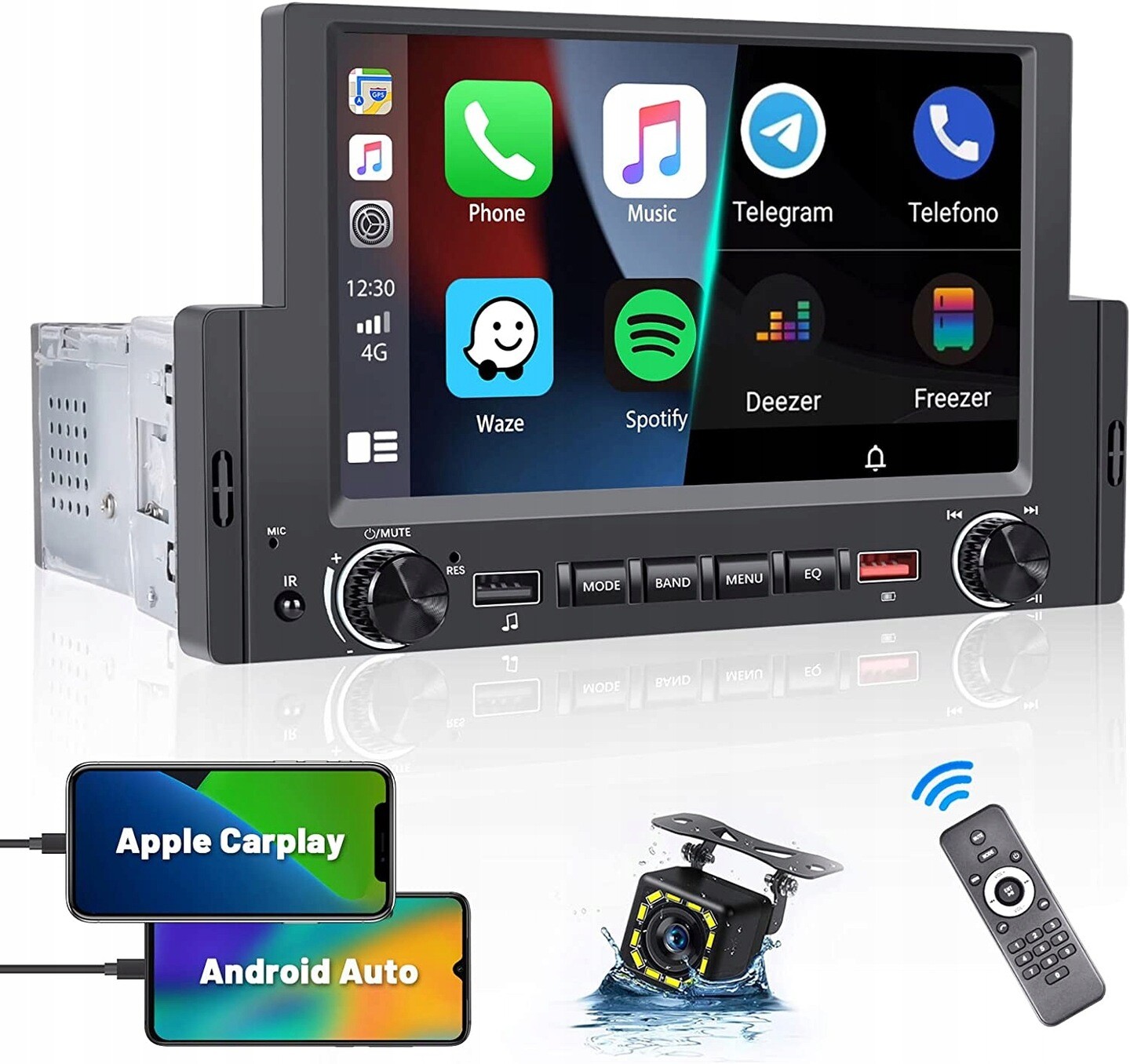 Automobilové Rádio 6,2'' Android Auto Apple Carplay Yuan Ting
