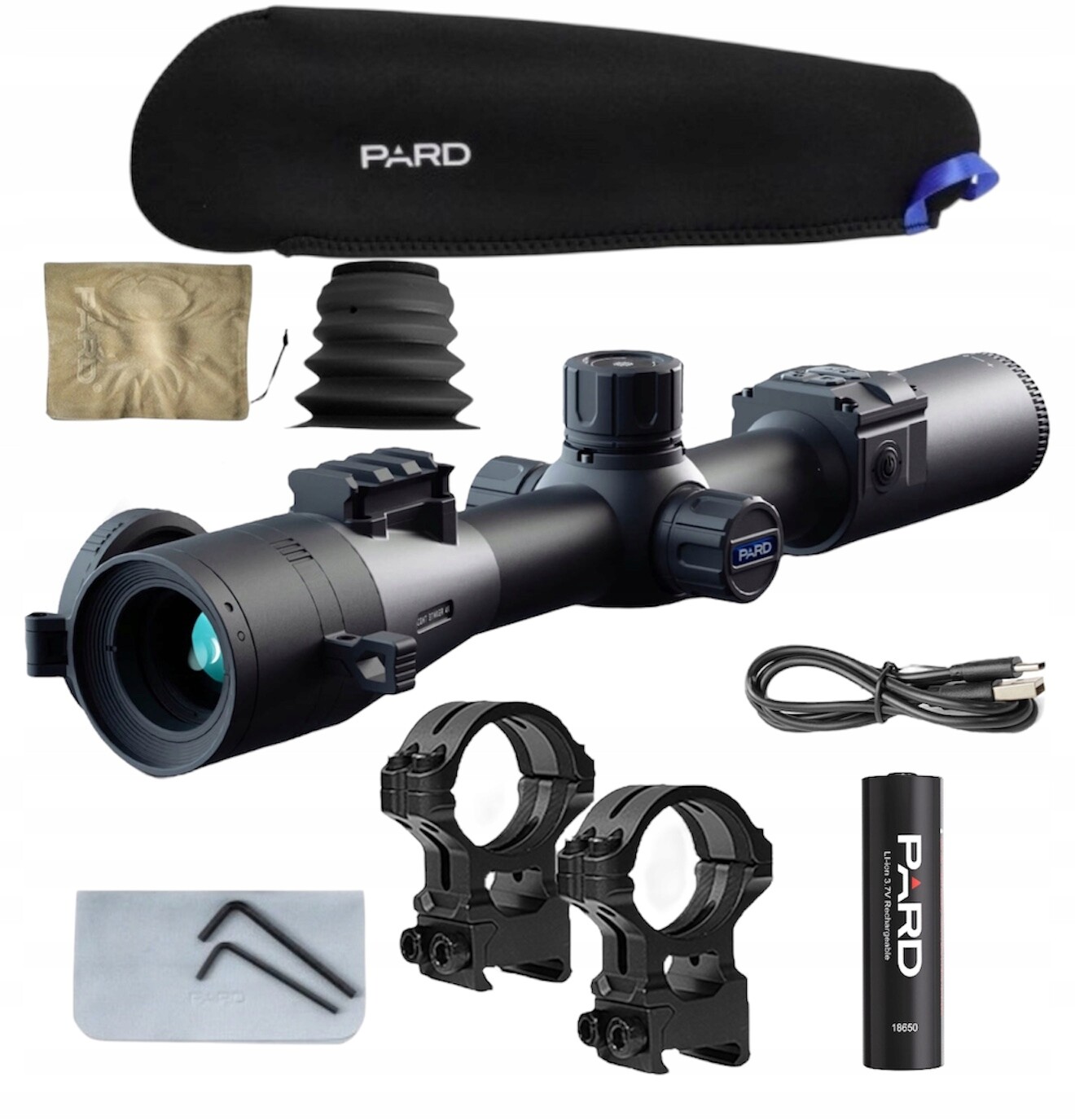 Puškohled pro noční vidění Pard NS4 Night Stalker 4K 70mm Set