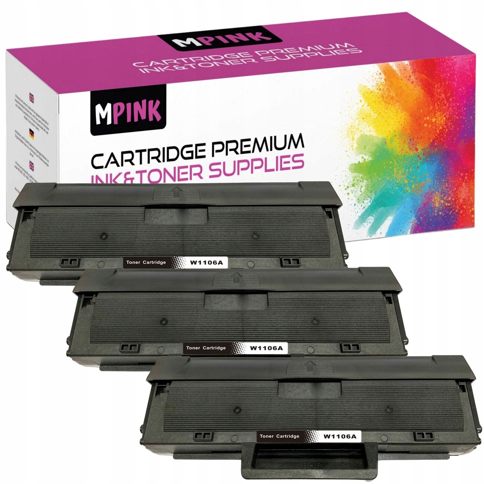 3 Tonery pro Hp 107a 107w 135a 135r 135w GP-H106A Z Chip x3 Gp Toner