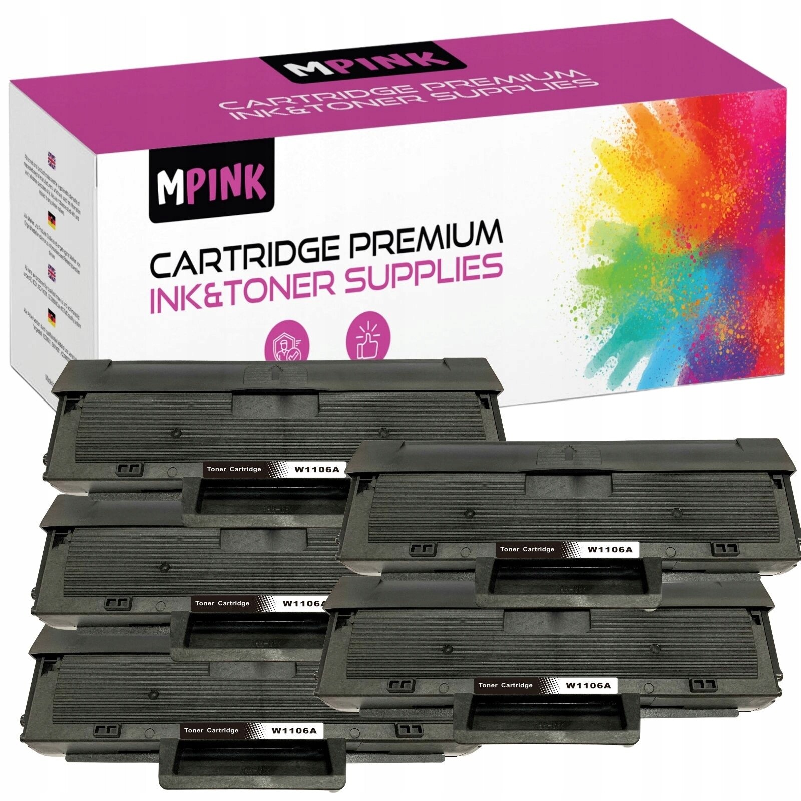 5 Tonerů pro Hp 107a 107w 135a 135r 135w GP-H106A Z Chip x5 Gp Toner