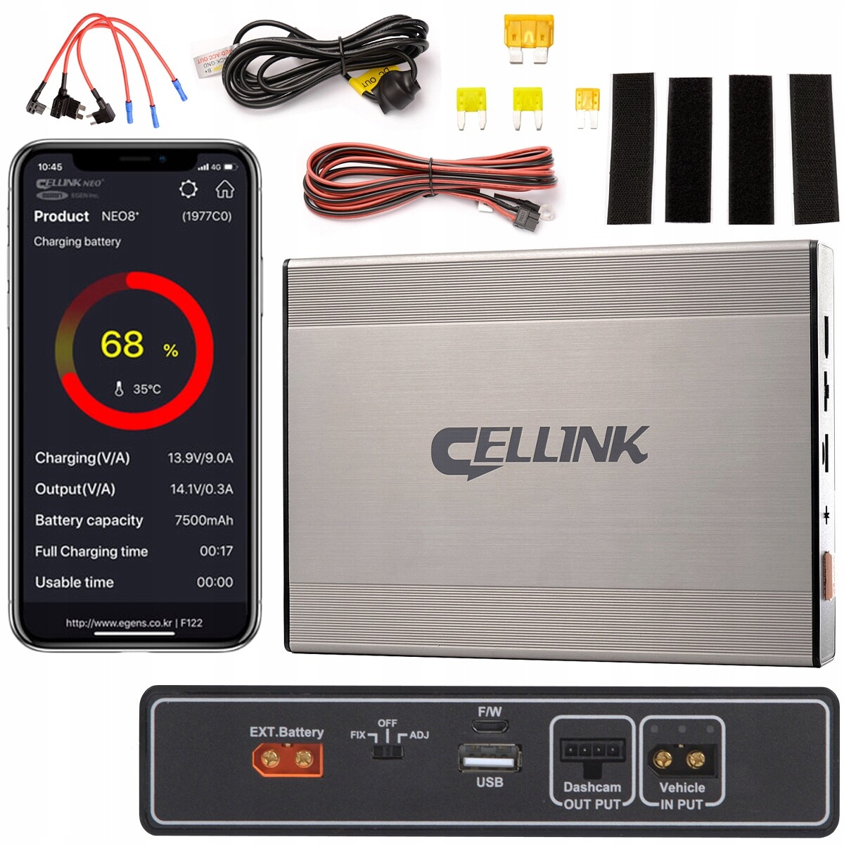Cellink Neo8+ Powerbank pro kamery do auta pro videorekordéry 70 mai