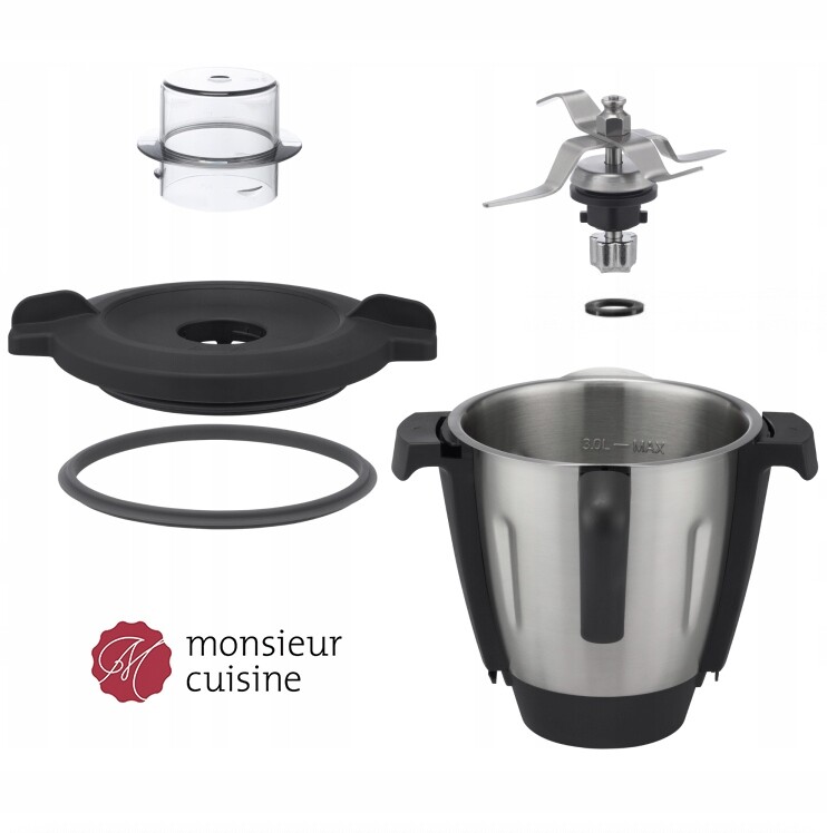 Monsieur Cuisine Smart Lidlomix Nádoba Hrnec Misa Víko Nůž Těsnění