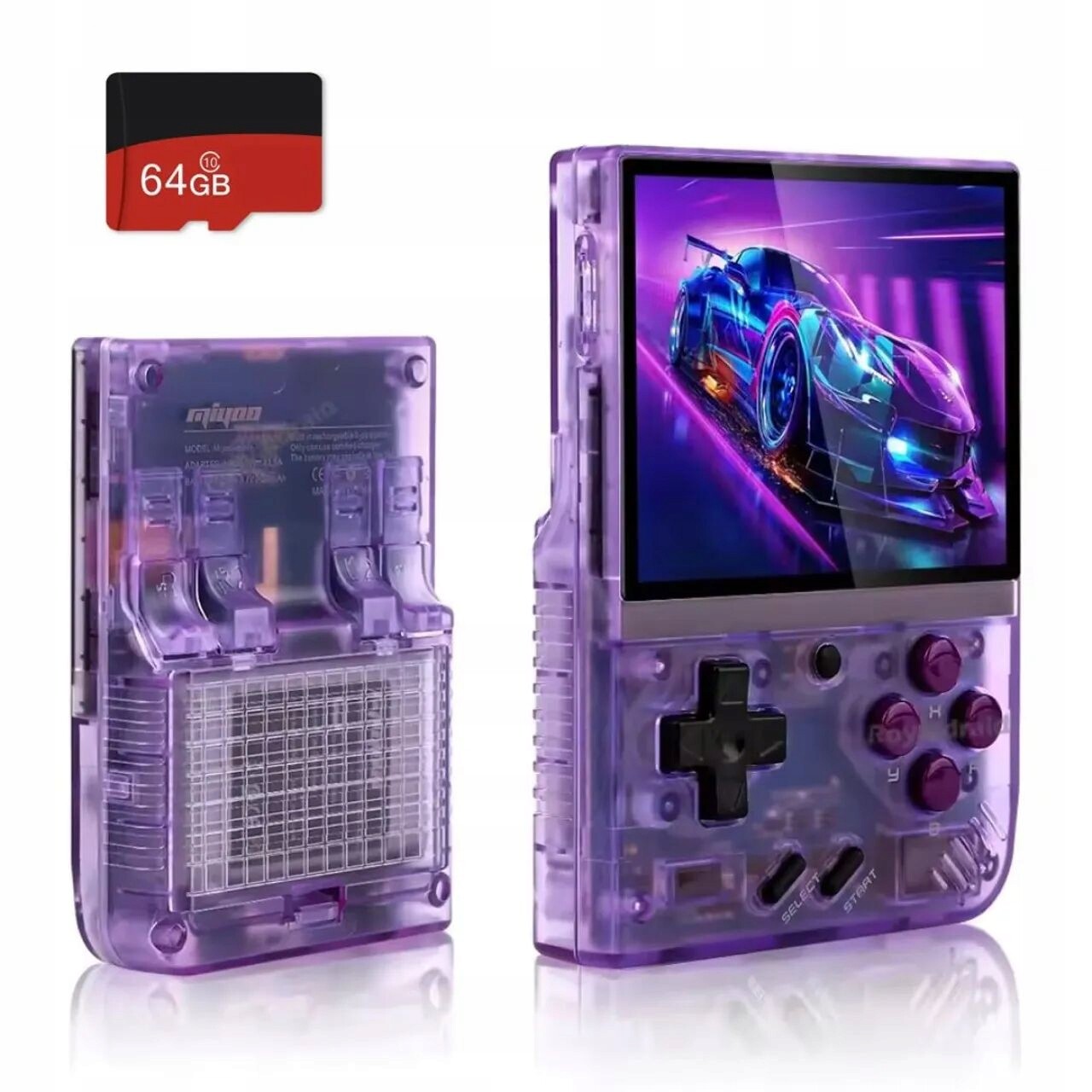 Přenosná Retro Herní Konzole Miyoo Mini Plus 64 Gb Wifi Hra 3,5