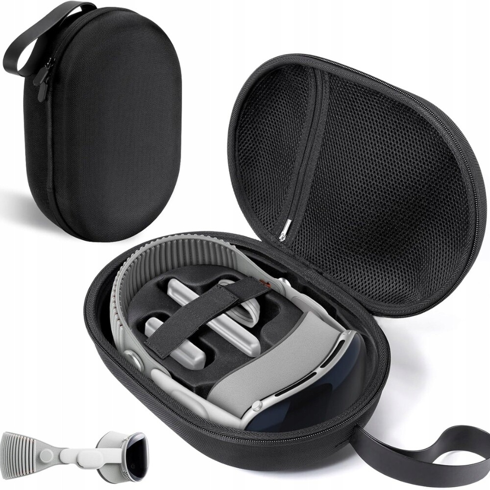 CoBak Pouzdro pro Apple Vision Pro s úchytem – černé