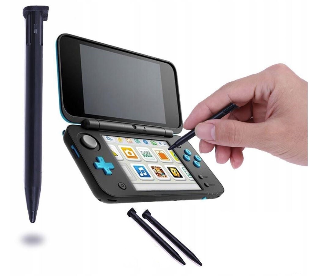2x Pera stylus sada pro konzoli Nintendo New 2DS XL [Černá] 2 ks