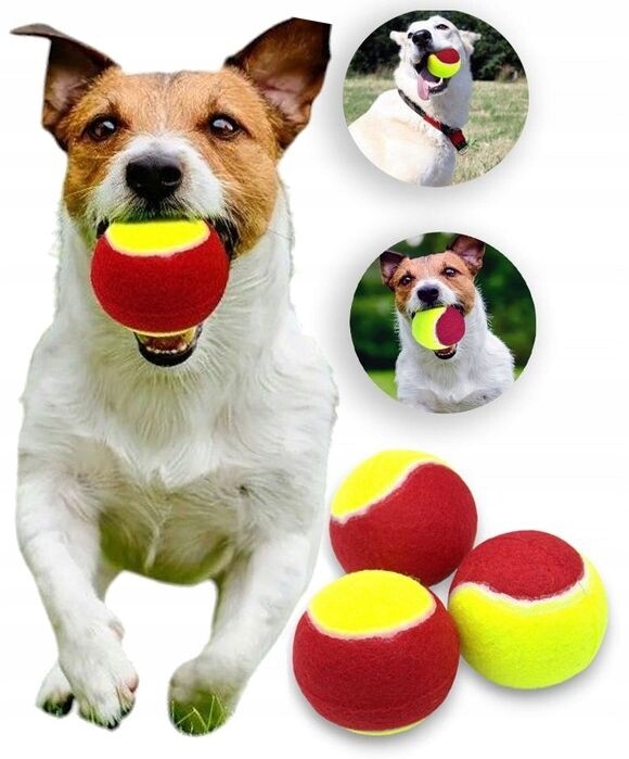 Tenisové míčky hračka pro psy míček aport 3 kusy