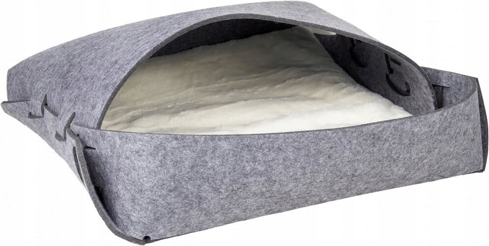 Flamingo Spací pytel pro kočky Gonzo plstěný šedý 50x50x25cm