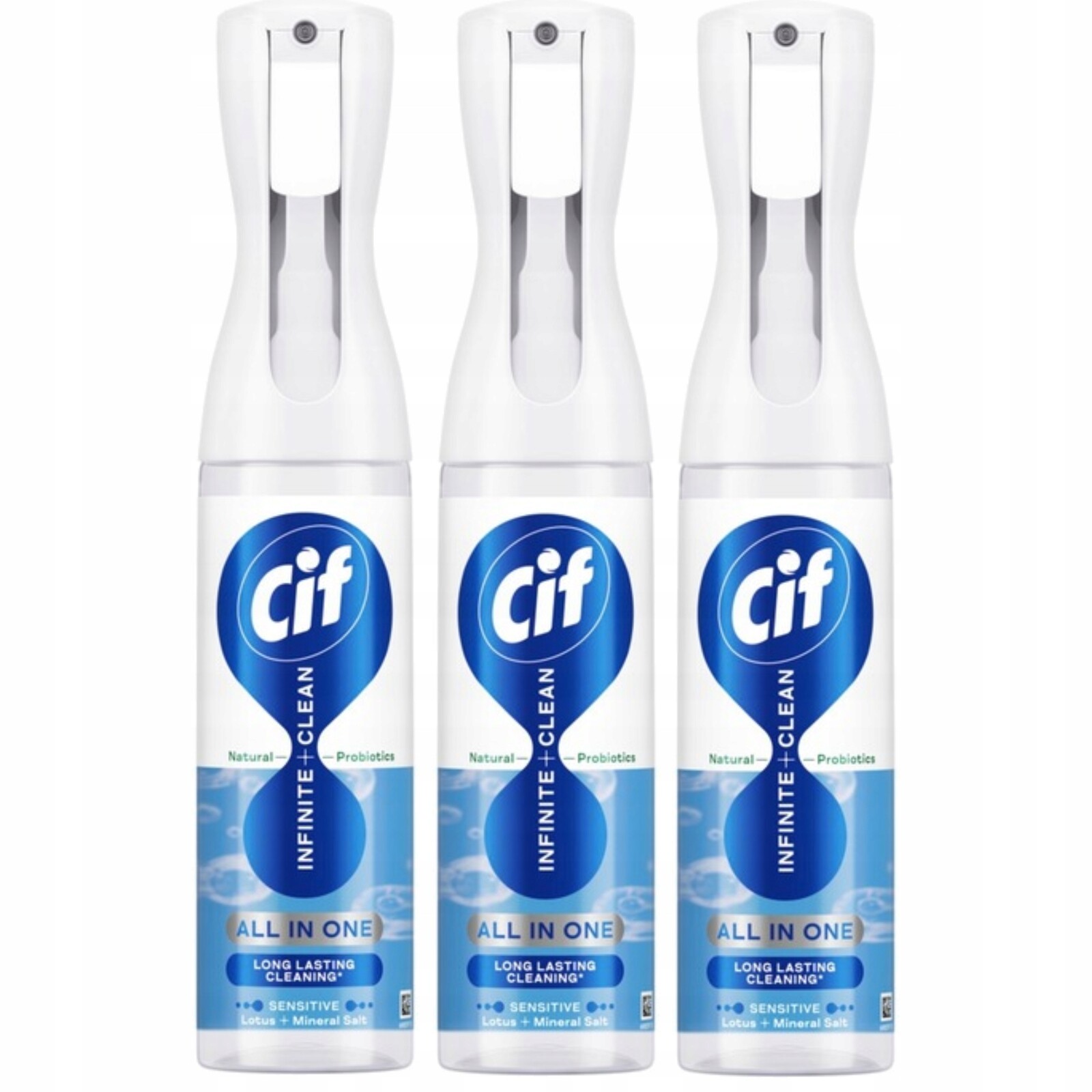 Cif Infinite Clean Čistící sprej Sensitive Lotus Minerální sůl 3x280 ml