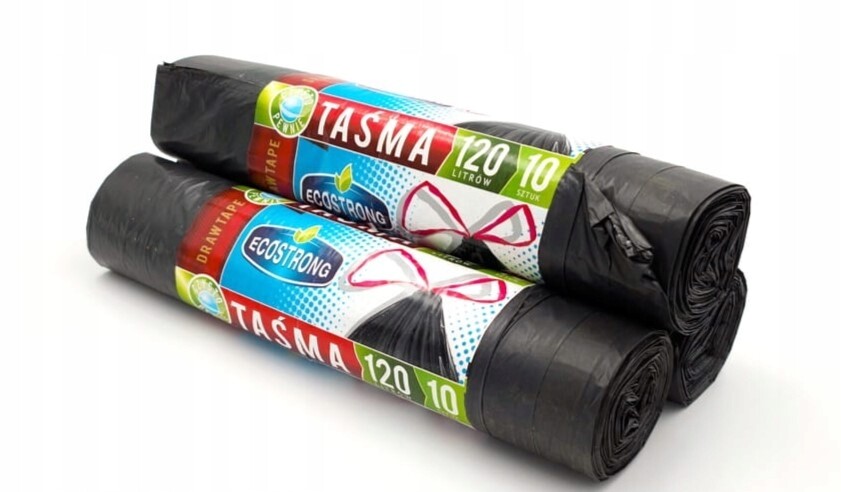 pytle na odpadky se stahovací páskou 120 l 10 Ks.