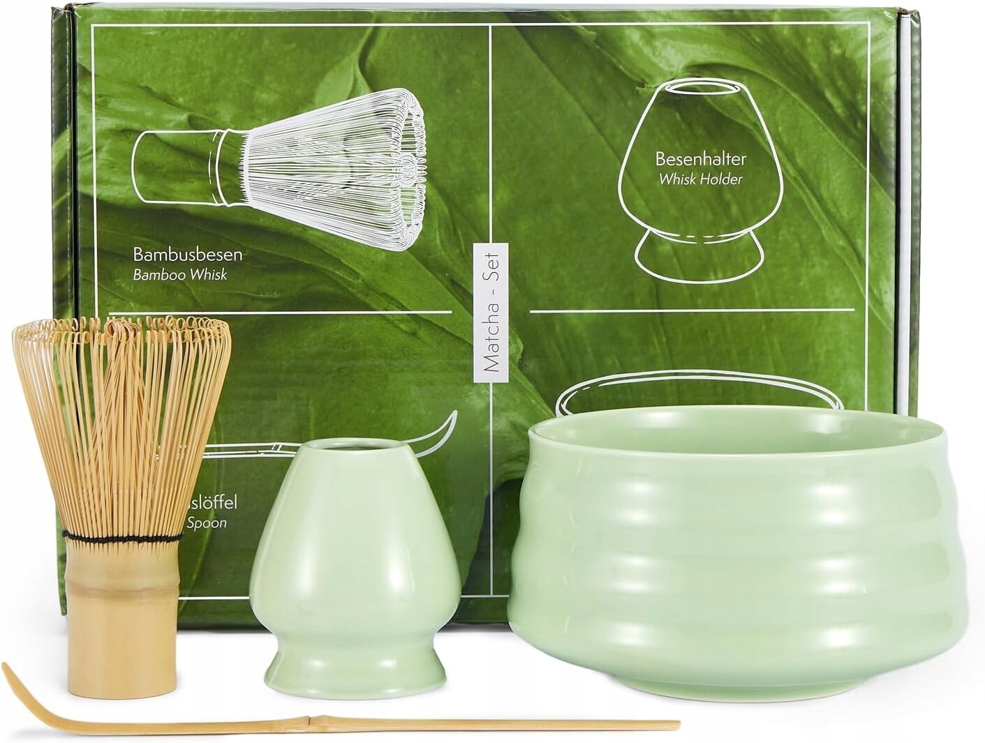 Sada Metly Na Matchu Tradiční Šlehací Metla Matcha Chasen 4 V 1