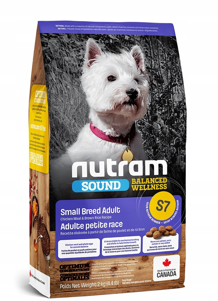 Nutram S7 Sound Adult Small Breed 5,4 kg Holistická dospělá plemena malých psů