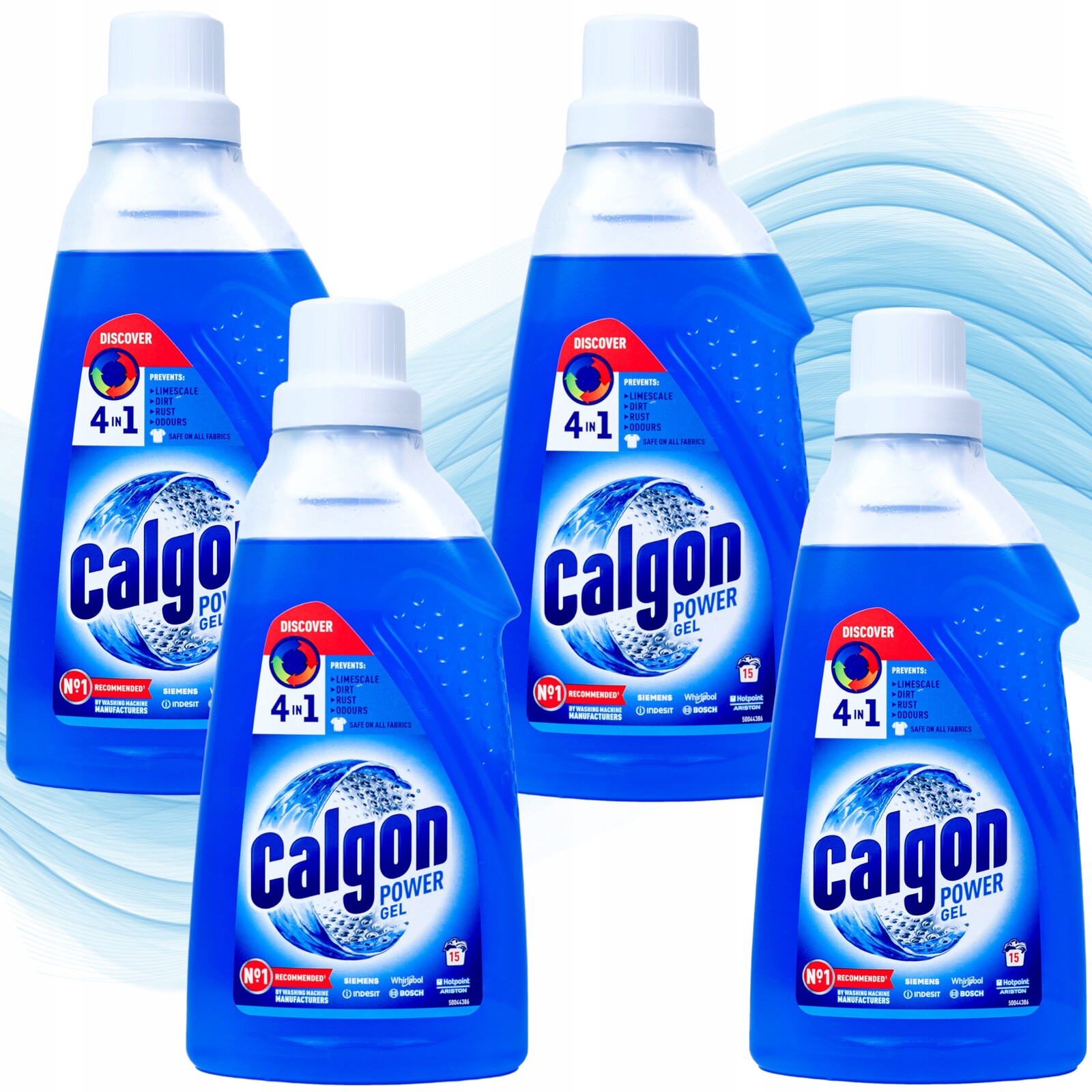 Gel pro pračky Calgon Power Gel 4v1 Odvápňovač 4 x 750 ml