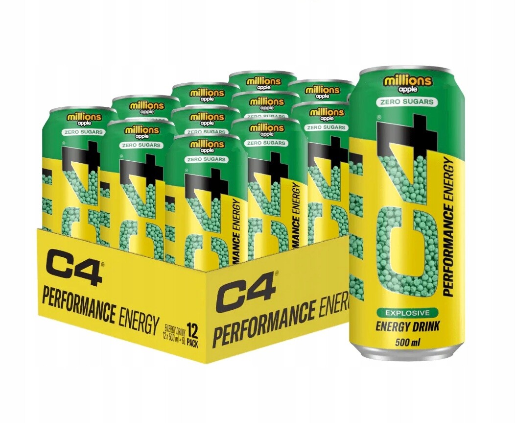 Cellucor C4 Performance Energy, Miliony jablek 12 x 500 ml.