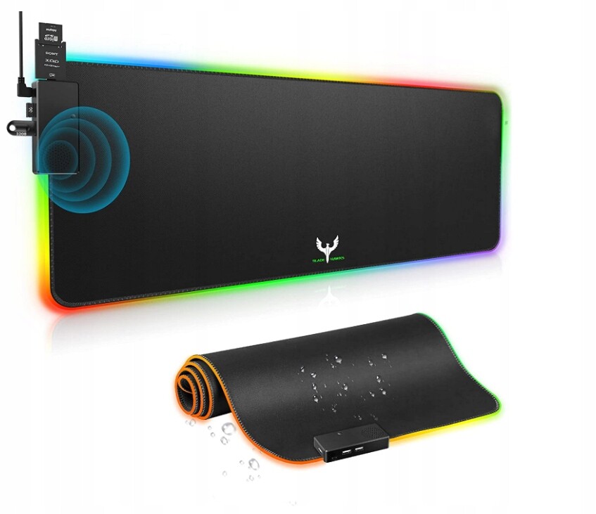Led Rgb Podložka Pod Myš 78x30 CM Pro Hráče Svítící