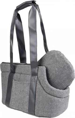 Flamingo Taška pro psa cestovní šedá Danira 50x24x26cm