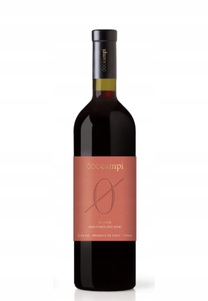 Červené nealkoholické víno 600 Campi Merlot