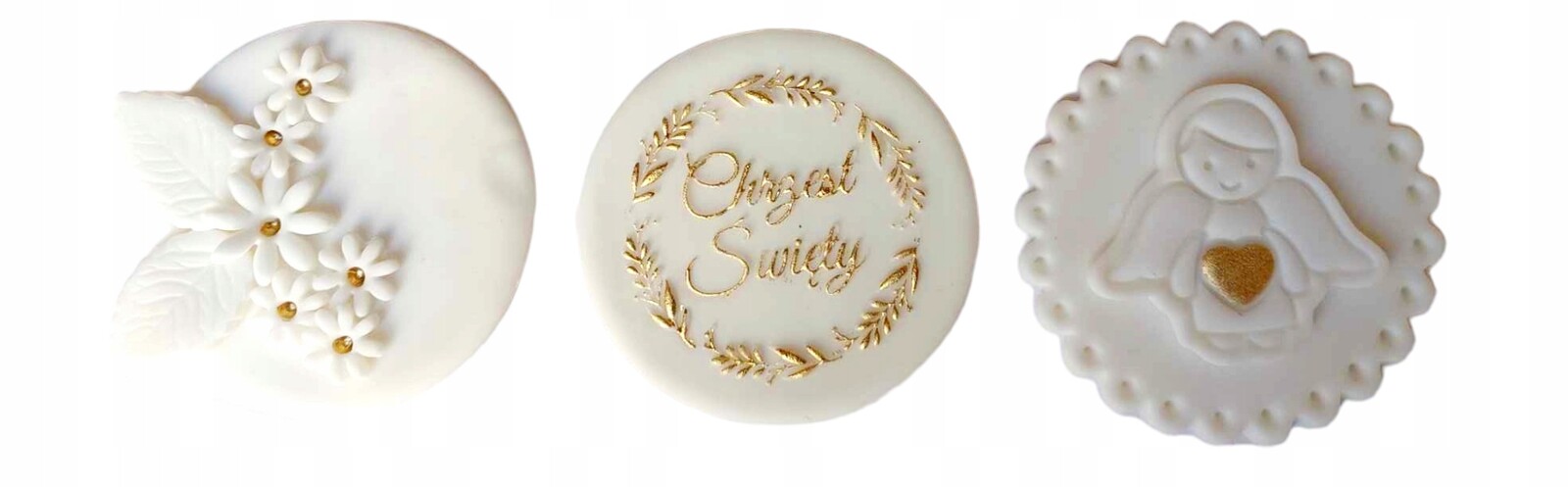 Cukrové Tabulky Na Křtiny Svatý dekorace na dort muffiny 3ks N