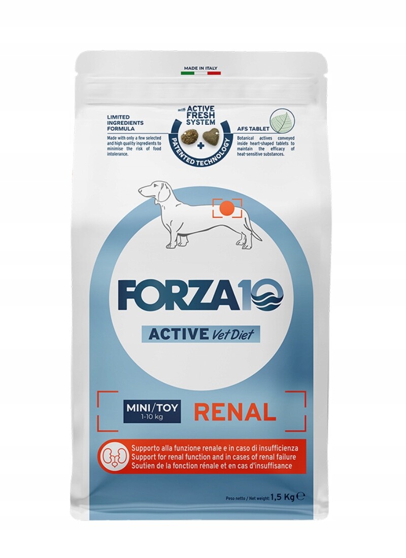 Forza10 Renal Active Mini a hračka pro psy 1,5 kg