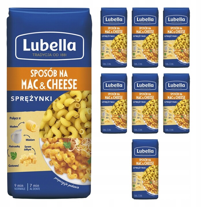 Těstoviny jemné Lubella 400 g x 8 ks Nejsou jako pružiny Chutné a pěkné