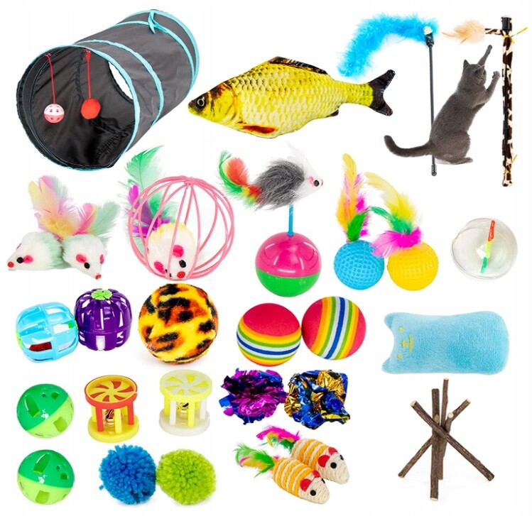 Gpr 25-DÍLNÁ Sada Hraček Pro Kočky