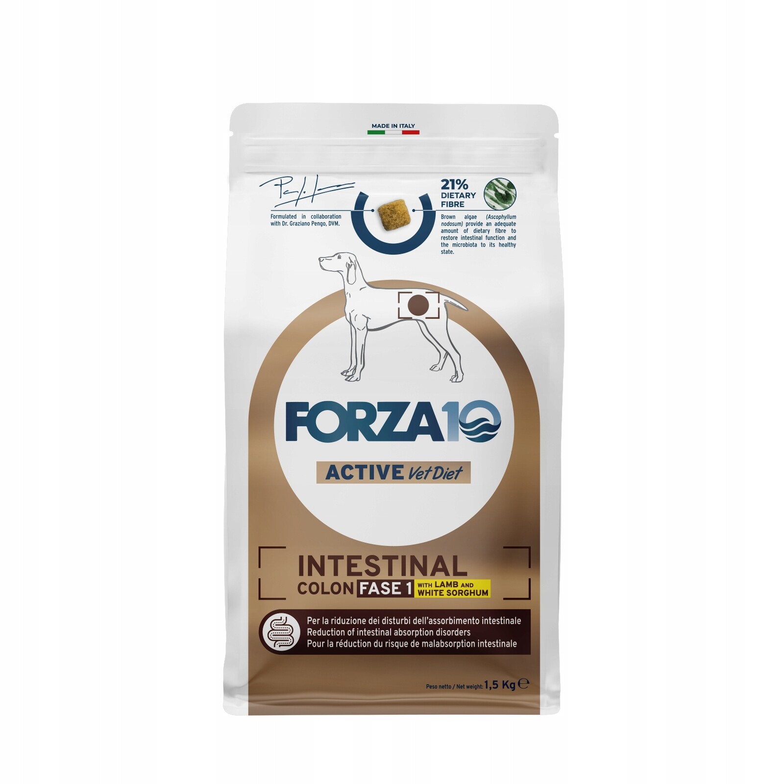 Forza10 Intestinal Colon Fase 1 pro psa s jehněčím masem 1,5 kg