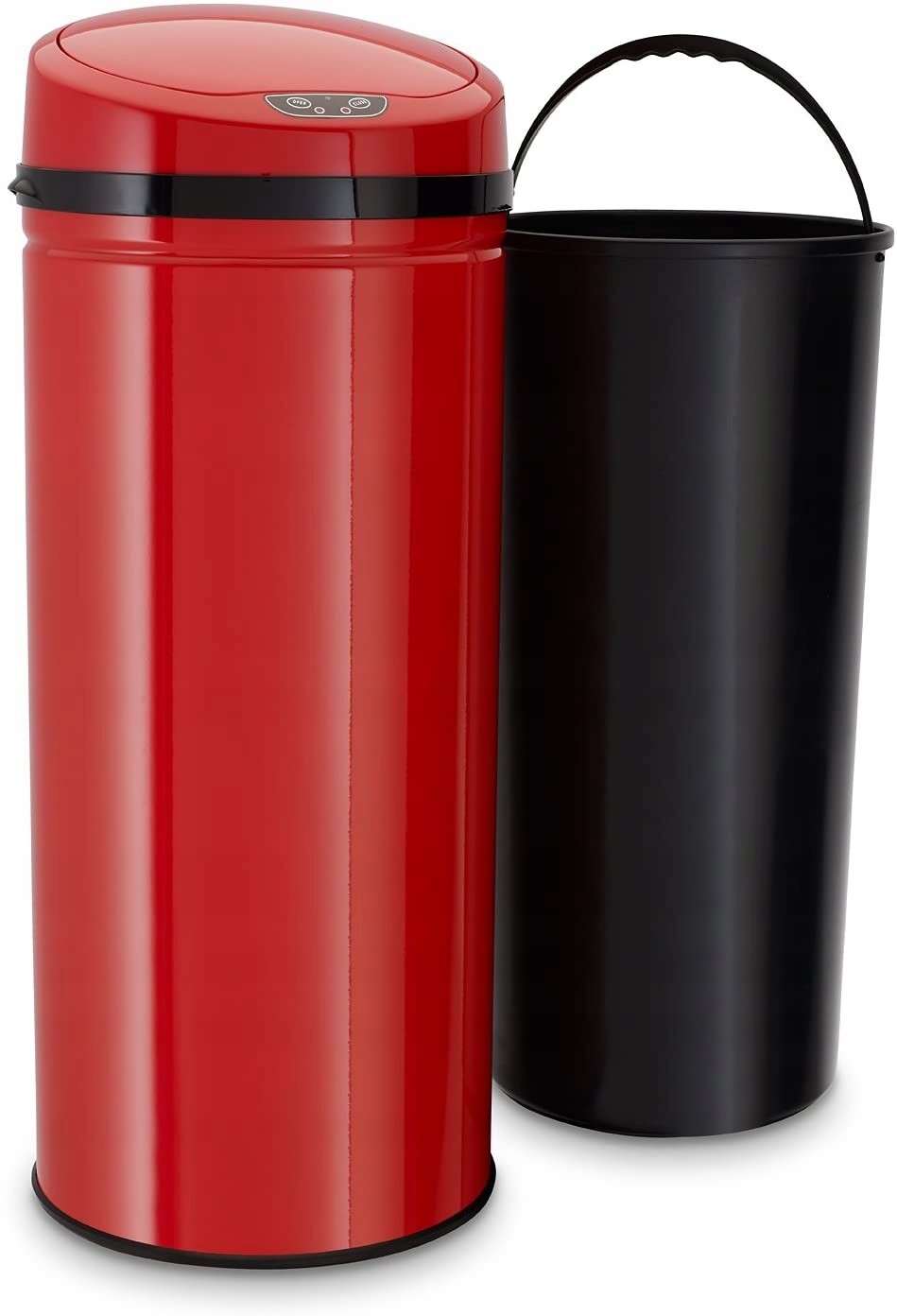 Odpadkový koš kovový Echtwerk 42 l červený