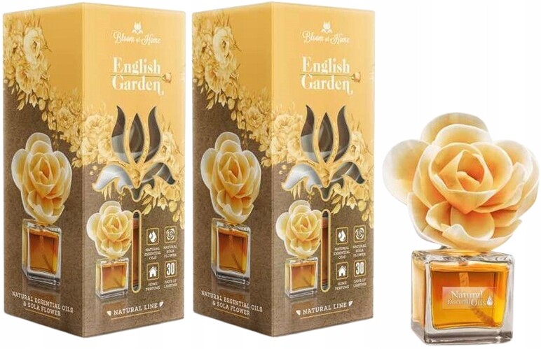 2 x Bloom At Home English Garden 100 ml Elegantní láhev Krásná vůně