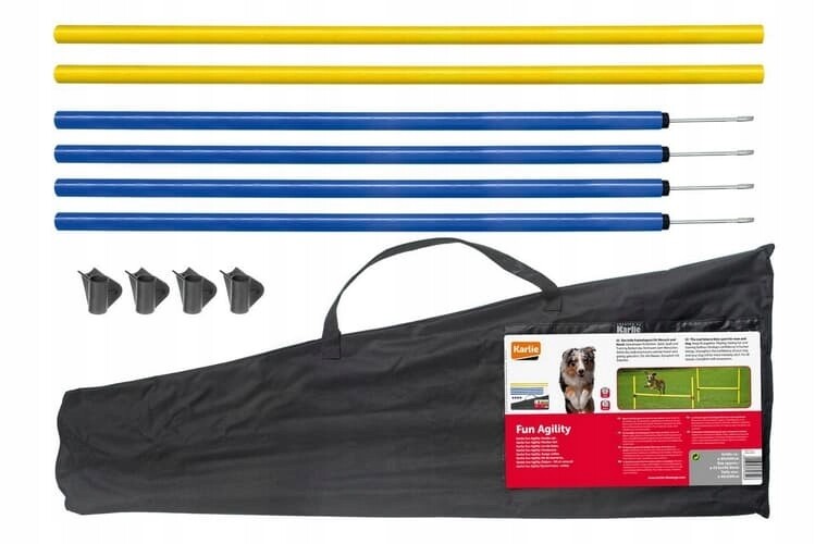 Karlie Agility překážka pro psy, nastavitelná žlutá překážka
