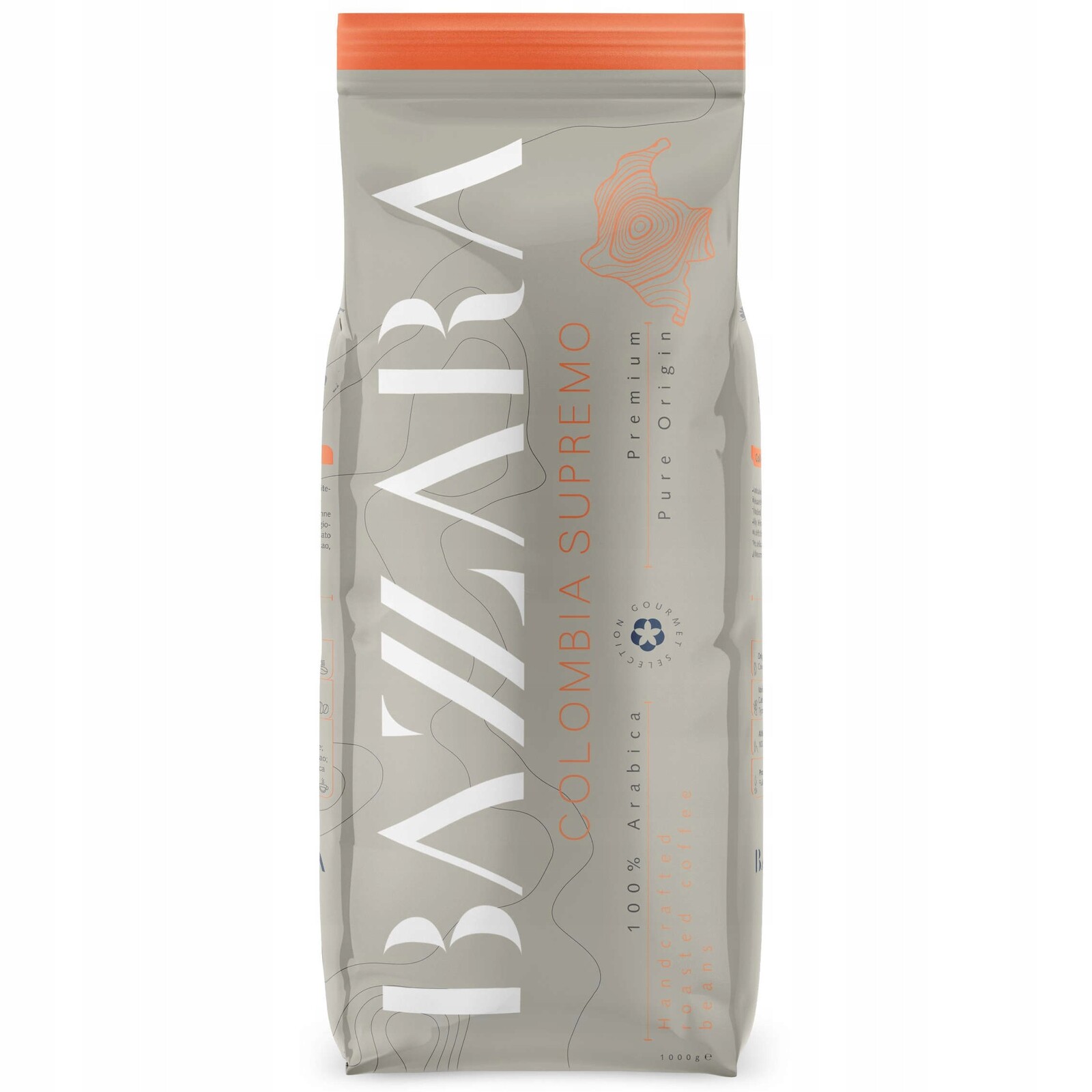 Káva zrnková Bazzara Colombia Supremo 1 kg