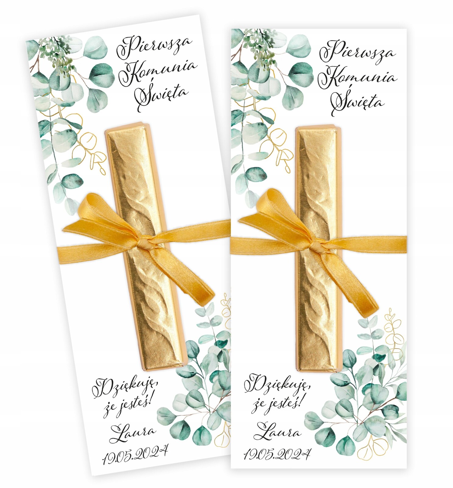 Čokolády s permanentkou na přijímání 20 ks vz1 poděkování hostům